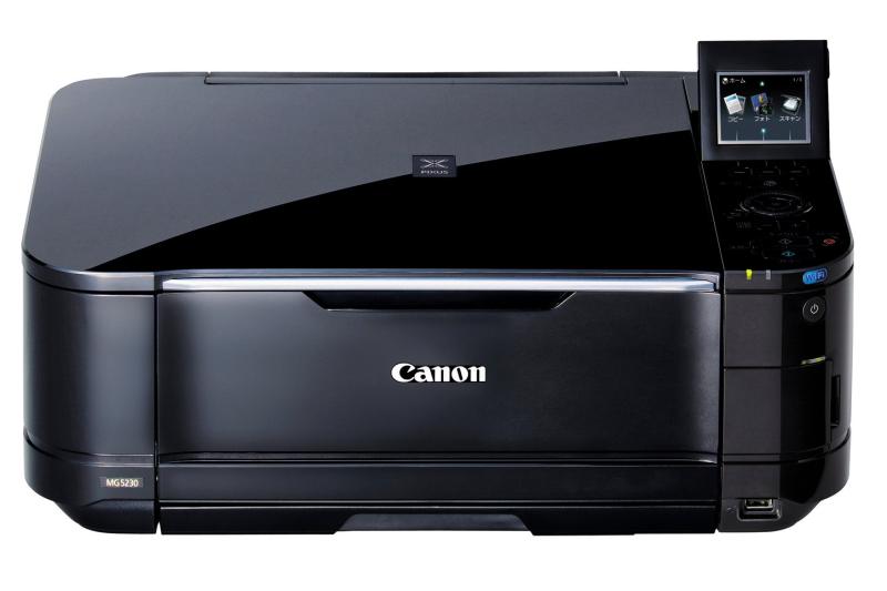 【中古】Canon インクジェット複合機 PIXUS MG5230 5色W黒インク 自動両面印刷 前面給紙カセット 無線LAN搭載 スマートモデル｜ソファポテト