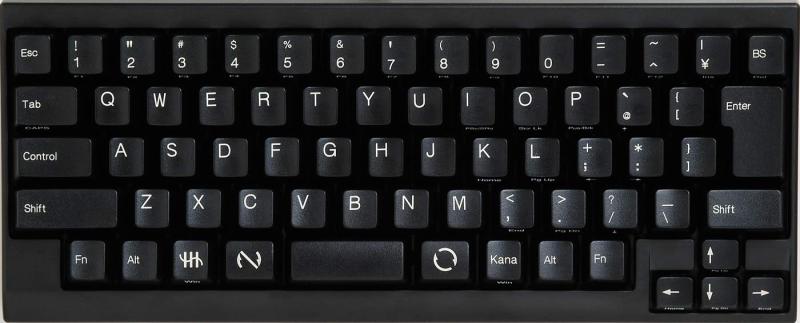 【中古】Happy Hacking Keyboard Lite2 日本語配列かな無刻印モデルUSB 黒