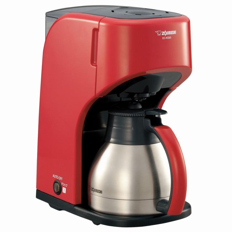 【中古】ZOJIRUSHI コーヒーメーカー EC-KS50-RA レッド
