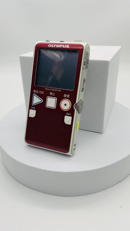 【中古】OLYMPUS ICレコーダー VoiceTrek DP-301レッド DP-301 RED