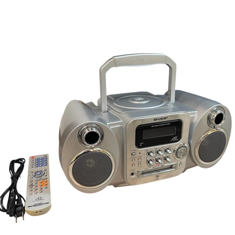 【中古】SHARP 1ビットMD/CDシステムSD-FX20-B(ブラック系)｜ソファポテト