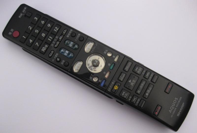 【中古】シャープ HI-VISION RECORDERリモコン GA558PA