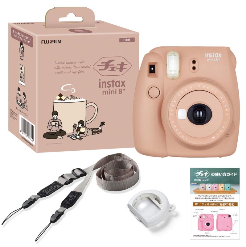【中古】FUJIFILM インスタント写真機 チェキ instax mini8つけ加える 接写水晶体・純然たるストラップ付