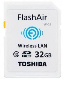 【中古】東芝 SDHCメモリーカード FlashAir W-02 32GB