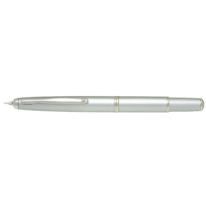 【中古】飛行士 筆 キャッ押し付ける フェルモ 18K F 金剛石しろがね色 FCF-2MR-DS-F