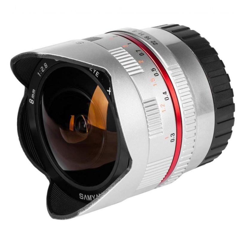 【中古】SAMYANG 単興味の中心広角レンズ 8粍 F2.8 II APS-C用