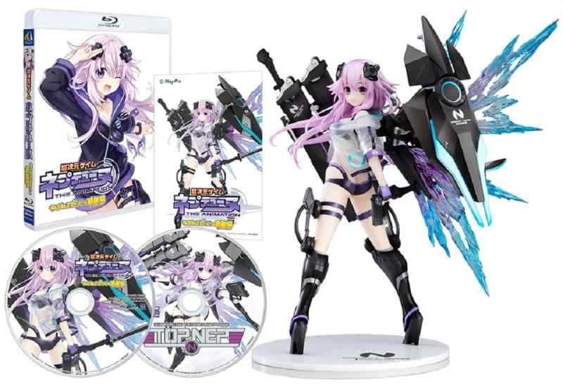【中古】【次元の旅人ネプテューヌ ジェネレーターユニットver.スケールフィギュア、シューティングゲーム「TOP NEP」同梱】OVA「超次元ゲイム ネプテューヌ ~ねぷねぷだらけのフェスティバル~」Blu-r