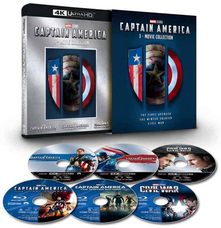 【中古】キャプテン・アメリカ:4K UHD 3ムービー・コレクション [4K ULTRA HD+ブルーレイ] [Blu-ray]