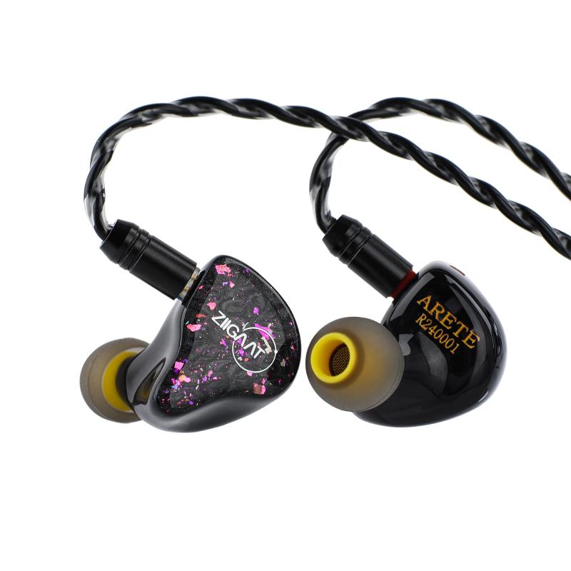 Linsoul ZiiGaat×Fresh Review Arete 1DD+4BA変わり種型黒いことハイエンドHiFiイヤ電話機 牢固たるな10粍バイオ繊維素振りまわす板活動的１番ウッド 亜米利加製Knowlesバランスド・アーマチュアドラ