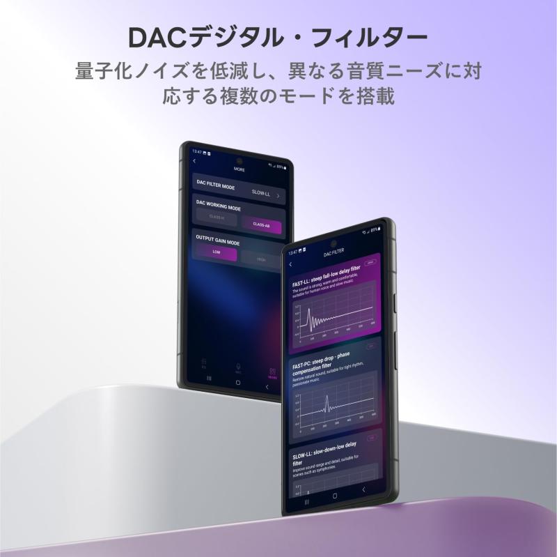LAMSCAT LC7100 USB-C ヘッドホンアンプ EQ調音 アプリ個性化 4.4mm/3.5mm 32bit/768kHz ハイレゾ ダブルDAC内蔵CS43198 C-Cケーブル付き Windows/Mac OS/iPad/Androidシス|ソファポテト