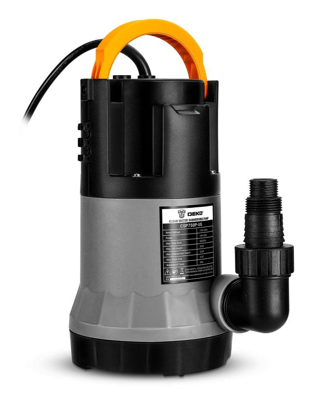 750W 水中ポンプ DEKO 底部入水式 排水ポンプ 最大吐出量12500L/H 最大揚程9M 汚水 清水用 60Hz/50Hz 循環ポンプ 水耕栽培 ウォーターポンプ 水族館給水 散水|ソファポテト