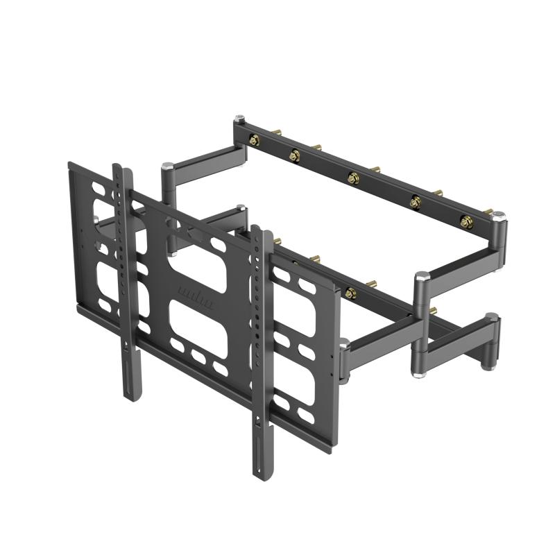 UNHO テレビ壁掛け金具 55~100インチ対応 耐荷重120kg tv壁掛け金具 かべかけ金具 テレビアーム ウォールマウント モニター 壁掛け 前後＆左右多角度調節 VESA800&times;600｜ソファポテト