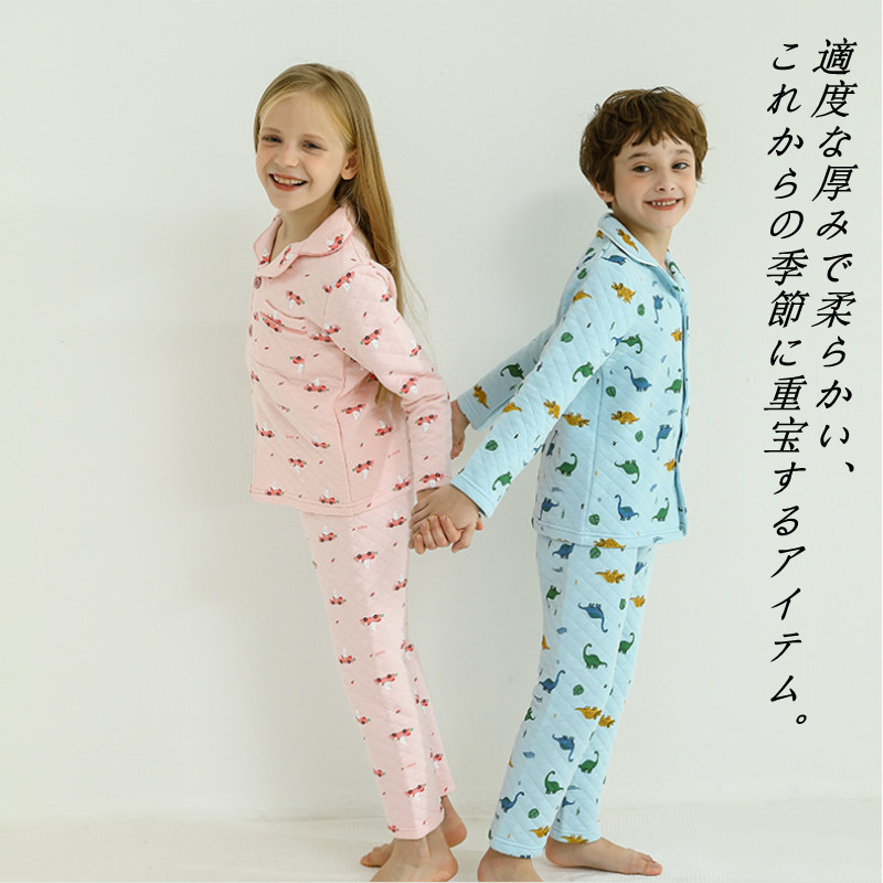 完売】 chuchum 長袖パジャマ 恐竜 100cm 110cm 120cm 130cm 3903322 かぶり 子供 男の子