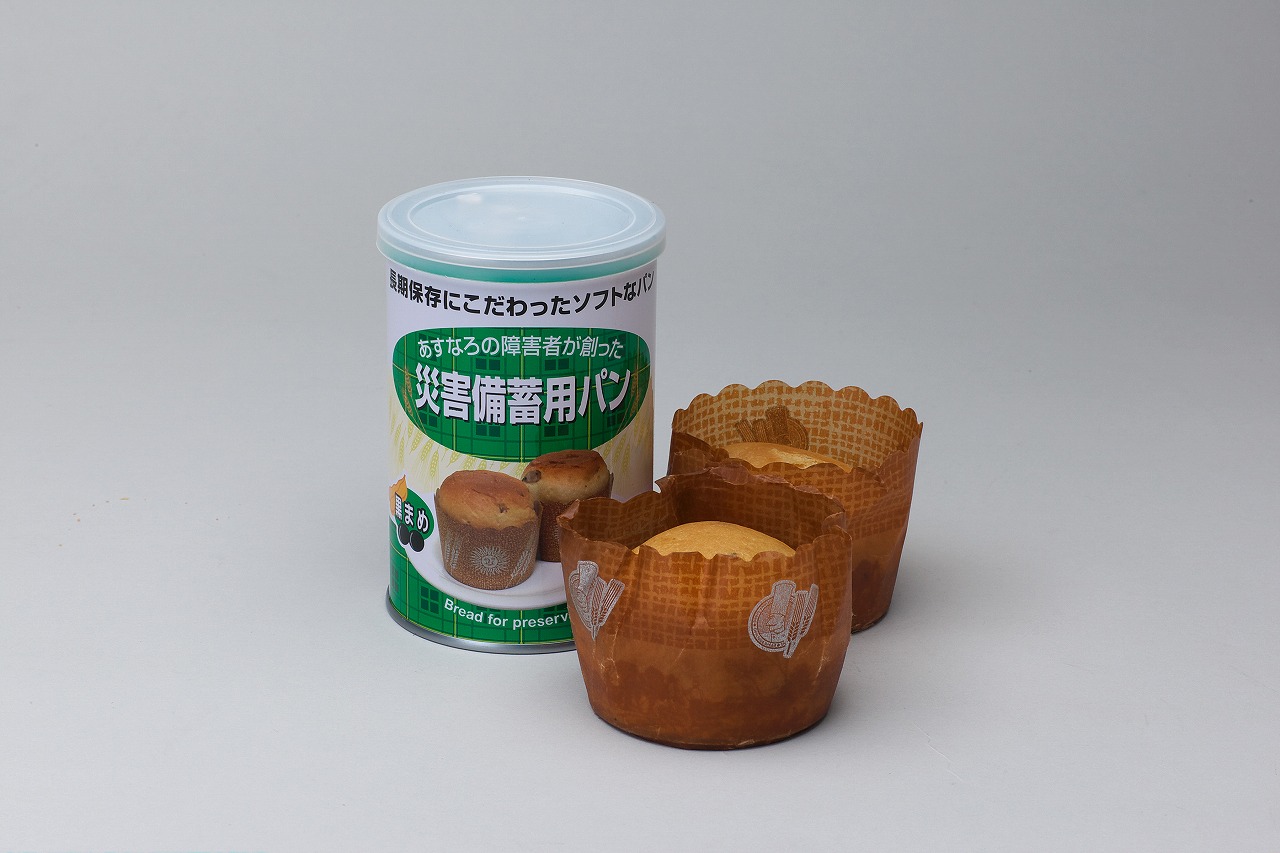 【貨物輸送無料】防災食 非常食 食パンの缶詰 黒豆 100ｇ 24缶/箱 あすなろ食パン