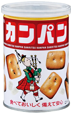 【送料無料】非常食　缶入りカンパン　100ｇ　24缶/箱　三立製菓【国内外 転売禁止】