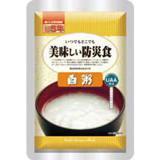 【貨物輸送無料】UAA食料雑貨類 好いたらしい防災食【5年保護すること】\u003c/br\u003e 白粥 230g 50袋/箱 アルファフーズ\u003c/br\u003e 防災食 非常食【bousai－anzen】