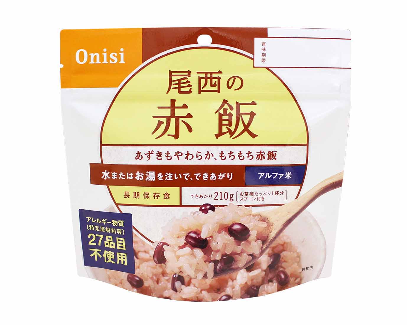 アルファ米 赤飯 100g 50袋/箱尾西食品【送料無料】|総合防災センター 店