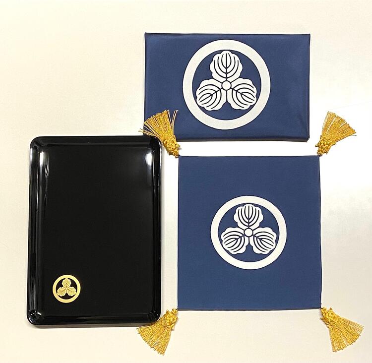 越前塗 広蓋 家紋 袱紗とトレーのセット 越前塗 広蓋 家紋 袱紗とトレーのセット Yahoo!ショッピング 越前塗