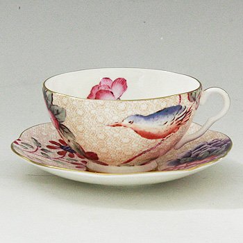 ウェッジウッド ハーレクインコレクション カッコー お茶優勝杯\u0026平円盤（桃） Wedgwood 連合王国 洋食器 ブランド名