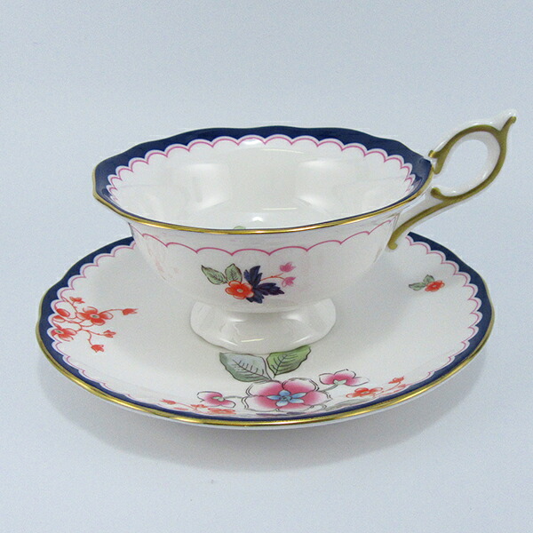 ウェッジウッド ワンダーラスト 紅茶優勝杯＆平円盤 ジャスミンブルーム Wedgwood 連合王国 洋食器 ブランド名