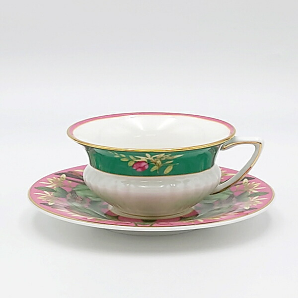 ウェッジウッド ワンダーラスト 紅茶優勝杯＆平円盤 ピンクロータス Wedgwood 連合王国 洋食器 ブランド名