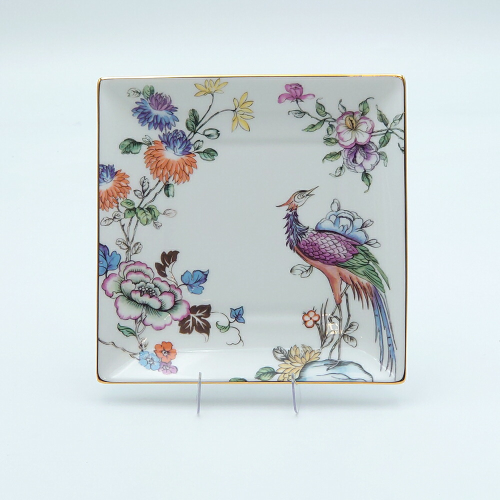 ［新品］ワイルドストロベリー スクエアトレイ　２枚 ウェッジウッド（Wedgwood） ワイルドストロベリー スクエア