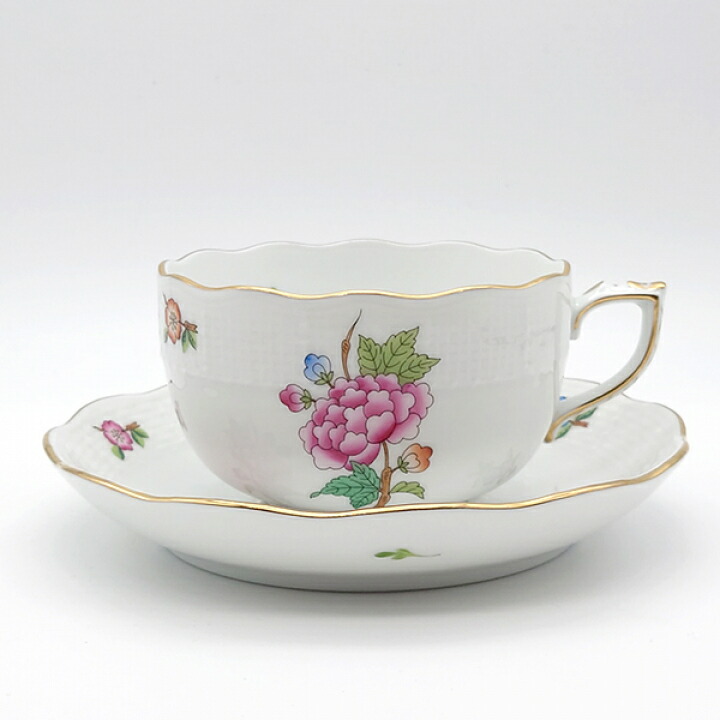 ヘレンド ETON 紅茶優勝杯\u0026平円盤 ETON-0724-0-00 洋食器 ハンガリー共和国 お手々絵の具
