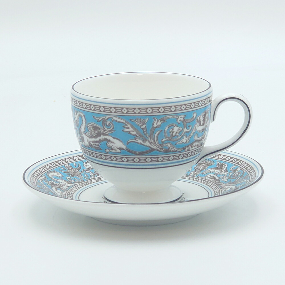 楽天市場】ウェッジウッド フロレンティーンターコイズ ティーボウル