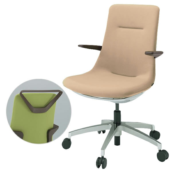 With Work Chair Itoki Mauve Movu Aluminum Leg Working Under A Caster Gl 張地 Hanger