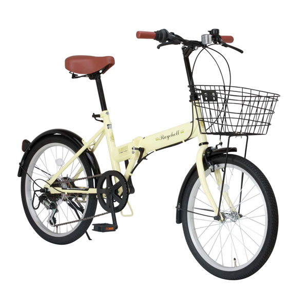 ミニベロ インチ インチ おしゃれ Raychell 折りたたみ アイボリー 6段変速 レトロ 6段変速 オフィスチェアー専門館 アイボリー おしゃれで可愛いレトロスタイルのコンパクト折り畳み自転車 小さな車でも折りたたんで楽々積み込め 目的地での移動を快適にし