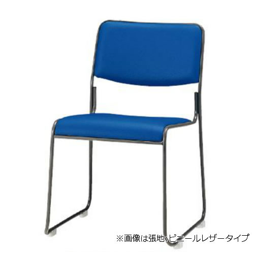 TOKIO スタッキングチェア ミーティングチェア 会議用イス 会議チェア 塗装脚 肘なし 布張り 4脚セット FSC-15TF-S-SET