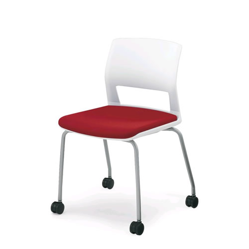 コクヨ 会議椅子 ミーティングチェア 肘なし 背樹脂 キャスター脚 スタッキング 160シリーズ CK-160C｜オフィスチェアー専門館