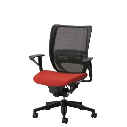 オフィスチェア 事務椅子 デスク用チェア 椅子 エスエフアール チェア SFR CHAIR ヘッド無 座クッション 固定肘 SFR-A65RB|オフィスチェアー専門館