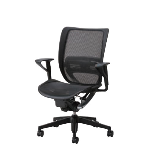 オフィスチェア 事務椅子 デスク用チェア 椅子 エスエフアール チェア SFR CHAIR ヘッド無 座メッシュ 固定肘 SFR-A75|オフィスチェアー専門館
