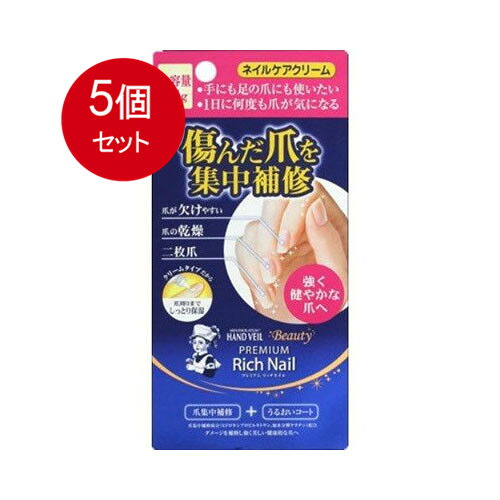 5個まとめ買い ロート製薬 ハンドベールプレミアムリッチネイル大容量24Ｇ メール便送料無料 × 5個セット