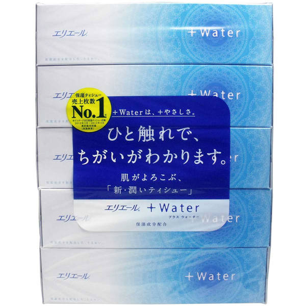 395円 【ふるさと割】 大王製紙 エリエール Waterティシュー 360枚 180組 ×5個パック