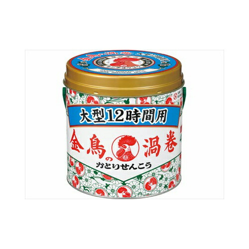 大日本除虫菊(金鳥) 金鳥の渦巻V 30巻(缶) 入数:24 金鳥の渦巻　森の香り30巻(缶)　蚊取り線香 4987115000810 1ケース(720巻：30巻入×24箱) 大日本除虫菊（取寄品）