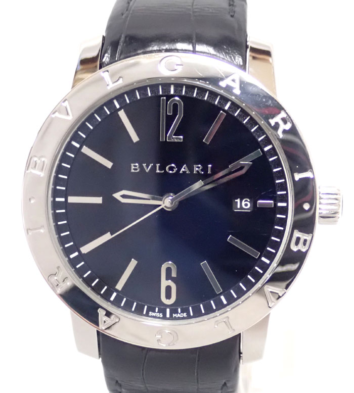 BVLGARI/ブルガリ ブルガリブルガリ BB41S AT 黒 メンズ ウオッチ 仕上済【中古】【ブル小峡谷】【BB41BSLD】
