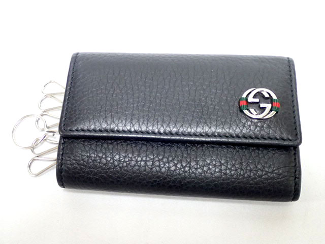 楽天市場】GUCCI グッチ Gロゴ 6連キーケース レザー 黒 ブラック