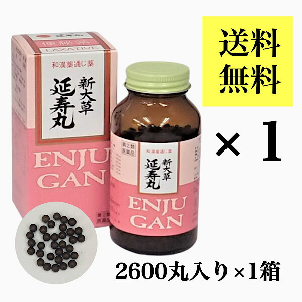 送料無料★日時指定可【延寿丸 2600丸入り】えんじゅがん 便秘薬 エンジュガン 便秘 センナ 新大草延寿丸 小粒 指定第2類医薬品