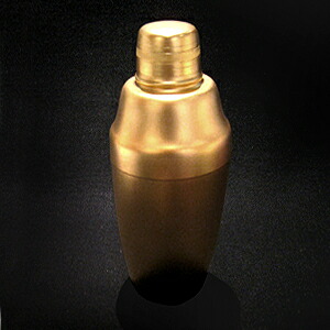18-8ブラスト　カクテルシェーカー・A　500ml　金メッキ