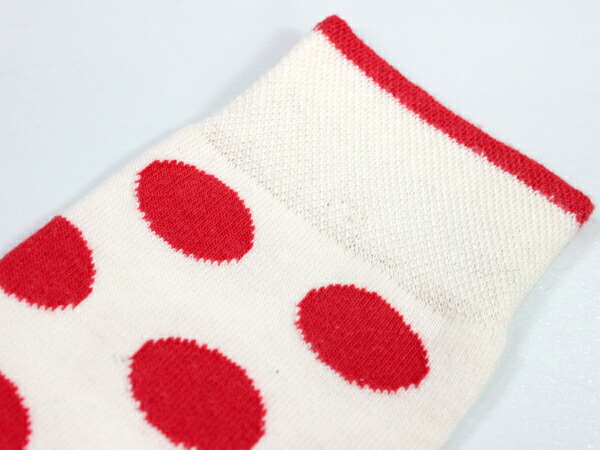 互联网泡沫民主袜子-白色和红色的正本 [民主袜子男式乘员组长度袜子