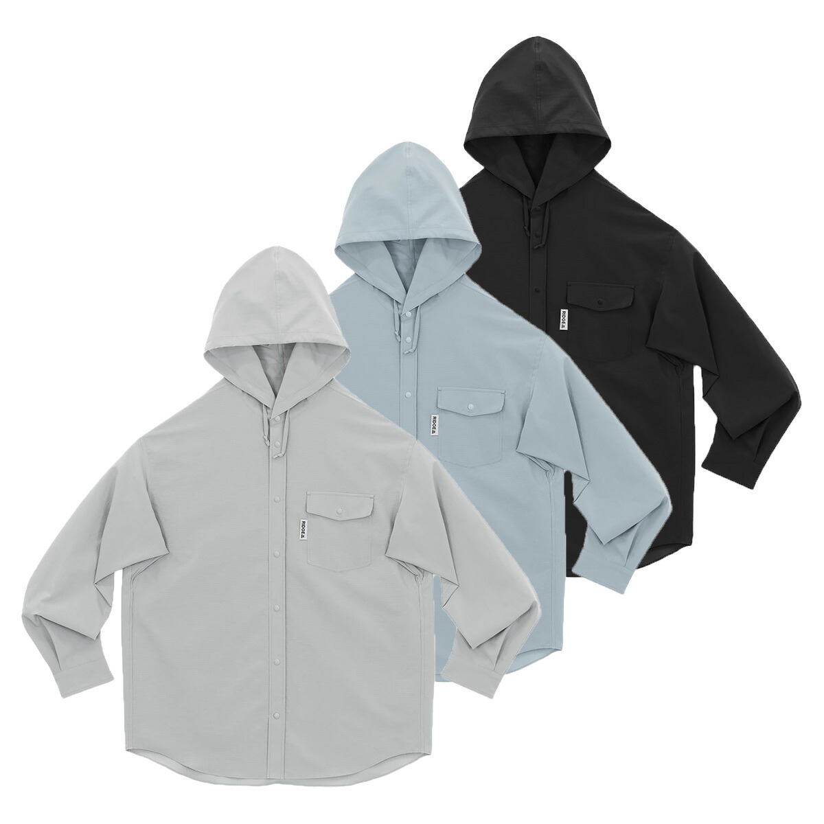 RIDGE MOUNTAIN GEAR - Hooded L/S Shirt [ リッジマウンテンギア RMG メンズ＆レディース フーデッド ロングスリーブ シャツ 長袖 Long Sleeve ]