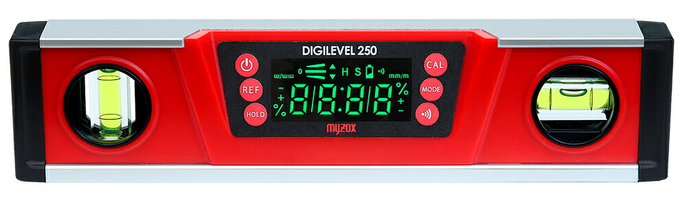 MYZOX マイゾックス デジレベル250 DGL-250 気泡管水準器 垂直方向 傾斜角度の位置づける 磁石軍事基地