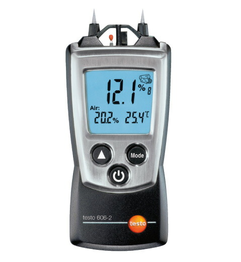 TRUSCO トラスコ中山 工業用品 テストー ポケットライン材料水分計 TESTO606-2 温湿度計測機能付｜土木測量試験用品のソッキーズ