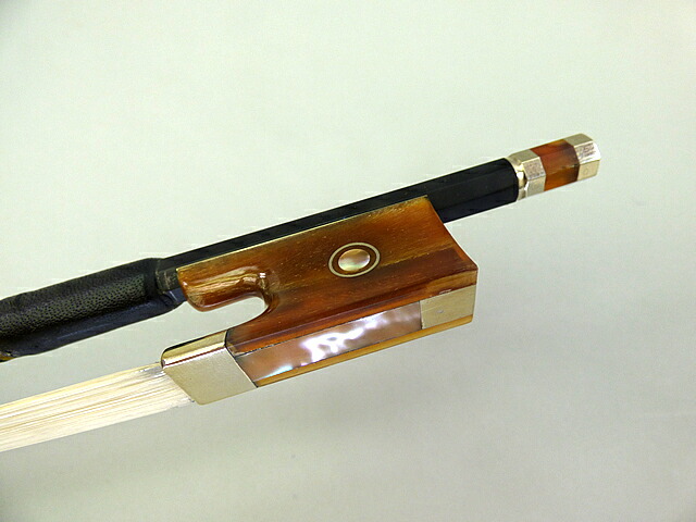 水牛角フロッグ VN-12 カーボン バイオリン弓 Horn frog Carbon Violin Bow