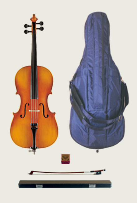 新品同様 Suzuki Cello No.73ｆ-1 4 鈴木アウトフィットチェロセット