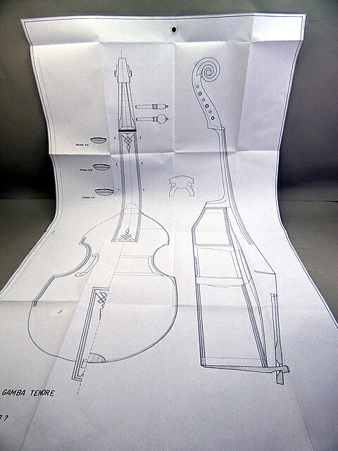 Viola da gamba tenore John Rose 1600