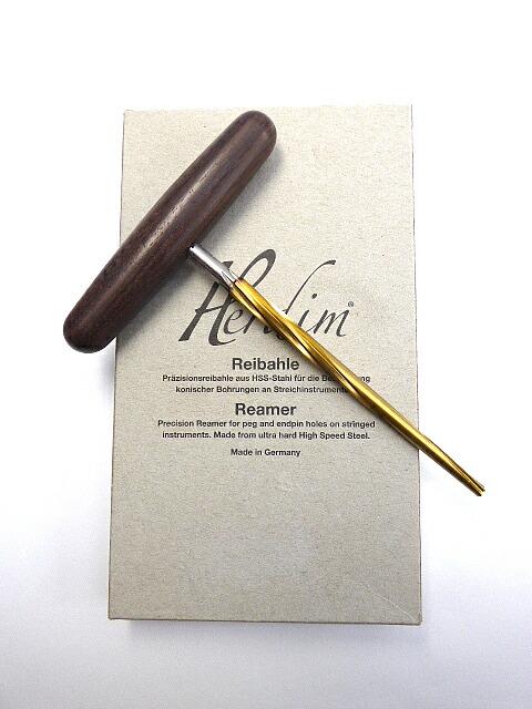 分数バイオリン用チタン スパイラル ペグリーマー Herdim Peg Reamer Violin Small Spiral TIN #730531