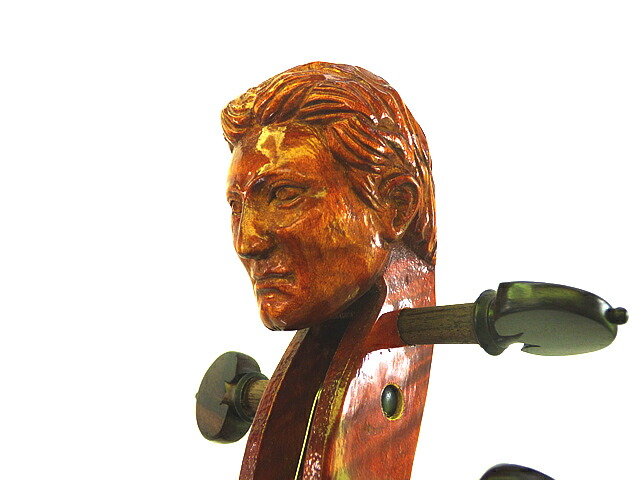 楽天市場】【希少品】バイオリン本体 彫刻スクロールWoman Head Violin